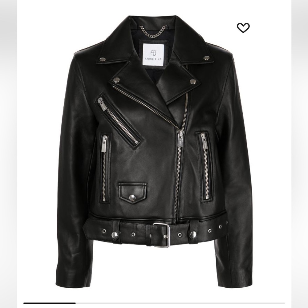 ANINE BING BENJAMIN LEATHER BIKER JACKET